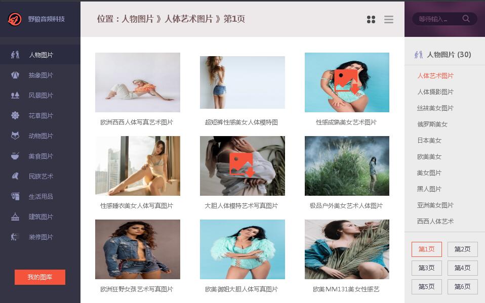 小啟壁紙大分類《人物圖片》小分類展示